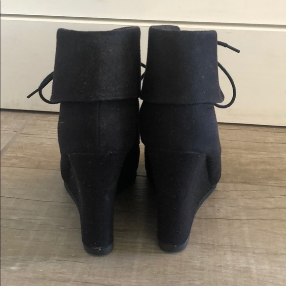 Black wedge booties - Picture 4 of 6